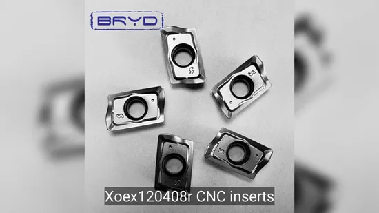 CNC Inserts Positive Two Edges Shoulder Milling Xoex120408r for Semi-Finishing and Roughing Machining Ti Alloy